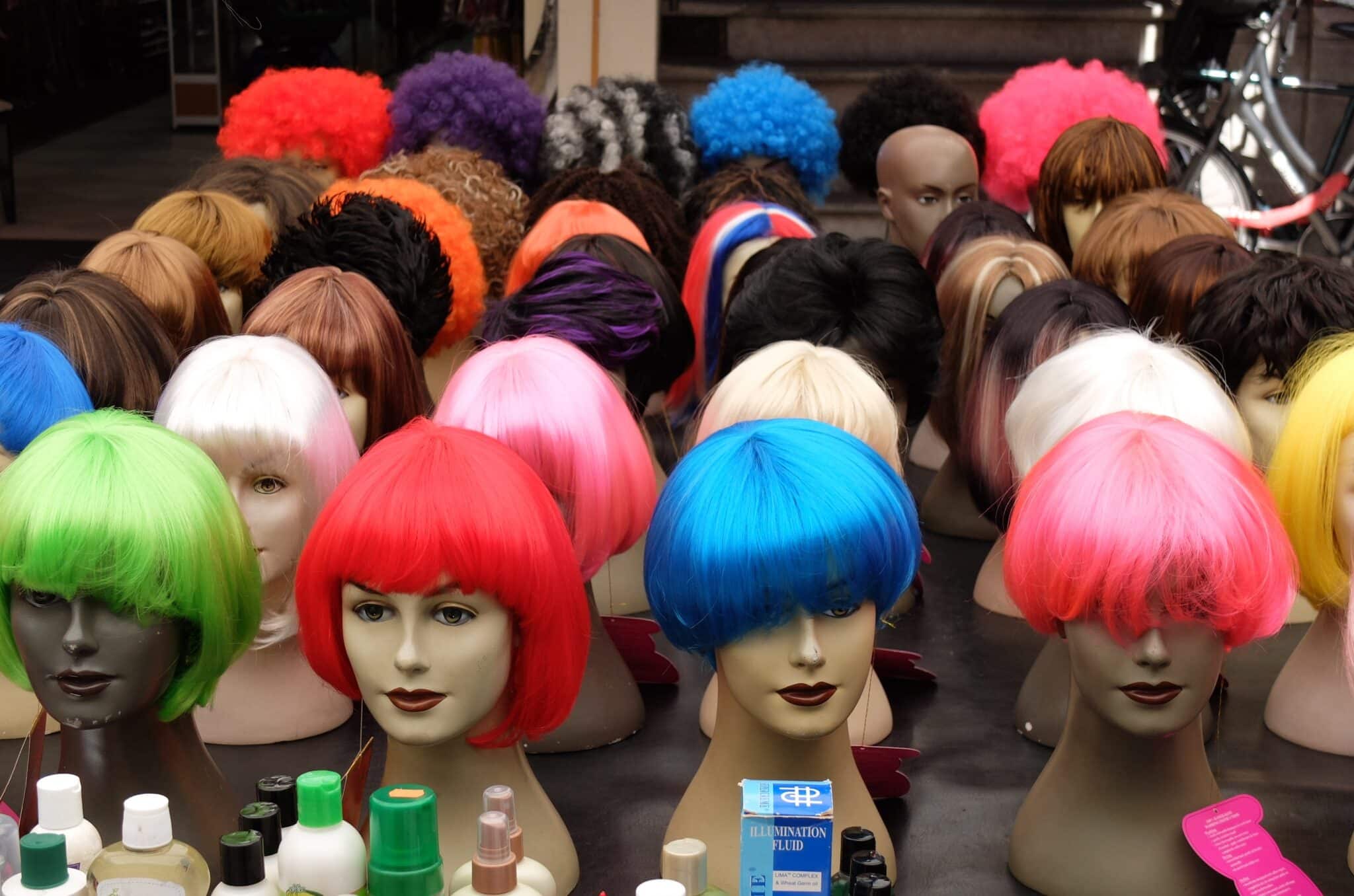 colorful synthetic hair wigs